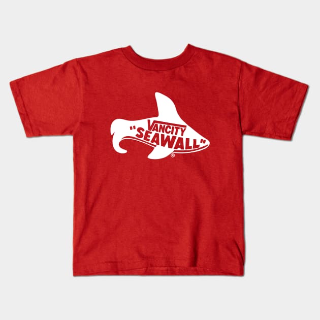 VANCITY SEAWALL white Kids T-Shirt by Dedos The Nomad